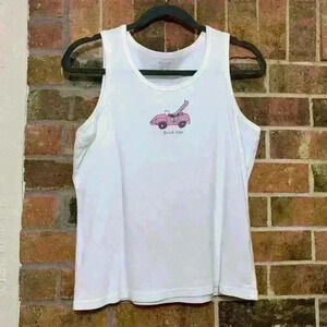 Columbia “Beach life” tank top with a car design